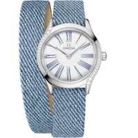 De Ville Mini Trésor 26 mm, Steel on Leather strap - 42817266004009
