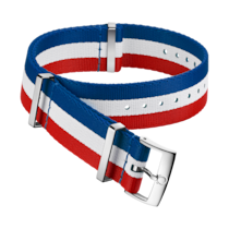 NATO-Armband - Blau-weiß-rotes Polyamidarmband mit 3 Streifen - 031CWZ010674w