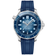 Seamaster Diver 300M 42 mm, Stahl mit Kautschukband - 21032422003002