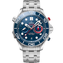 Seamaster Diver 300M 44 mm, Stahl mit Stahlband - 21030445103002