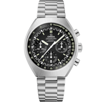 Speedmaster Mark II 42,4 x 46,2 mm, Stahl mit Stahlband - 32710435001001