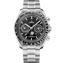 Speedmaster Mondphase 44,25 mm, Stahl mit Stahlband - 30430445201001