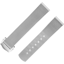 Zweiteiliges armband - Milanaise-Armband aus Edelstahl - 020Z019173W
