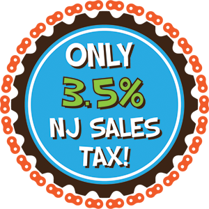 Only 3.5% tax at Zippy's Bike Shop!